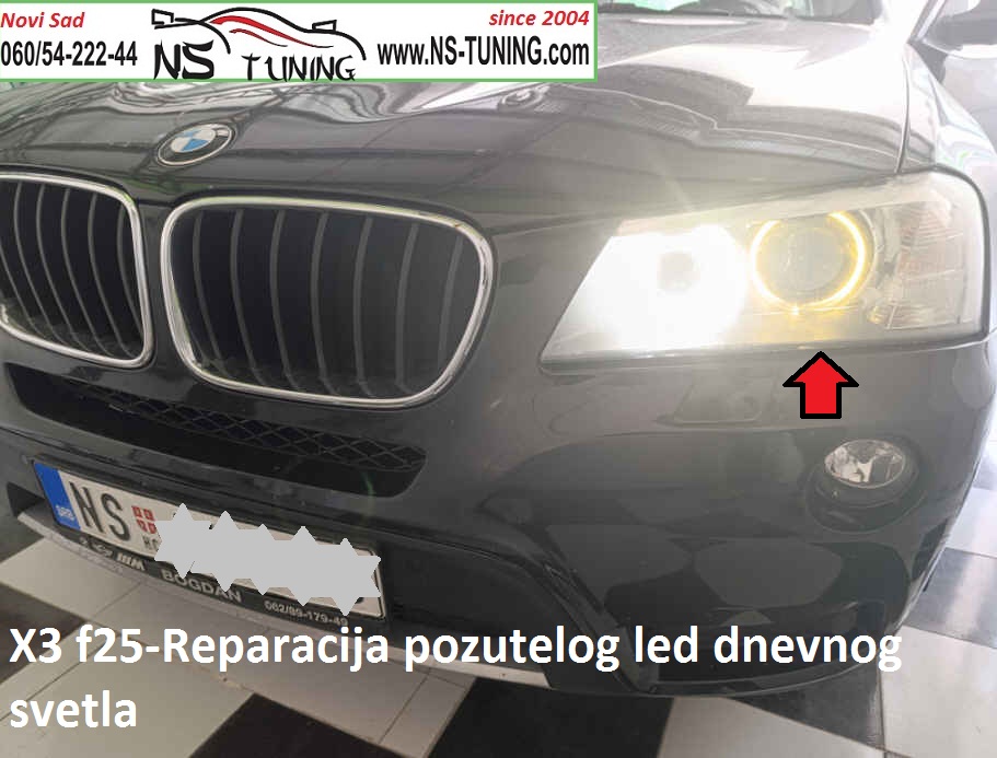 bmw x3 f25 2014 pozuteo krug led dnevno svetlo reparacija servis farova novi sad ns tuning